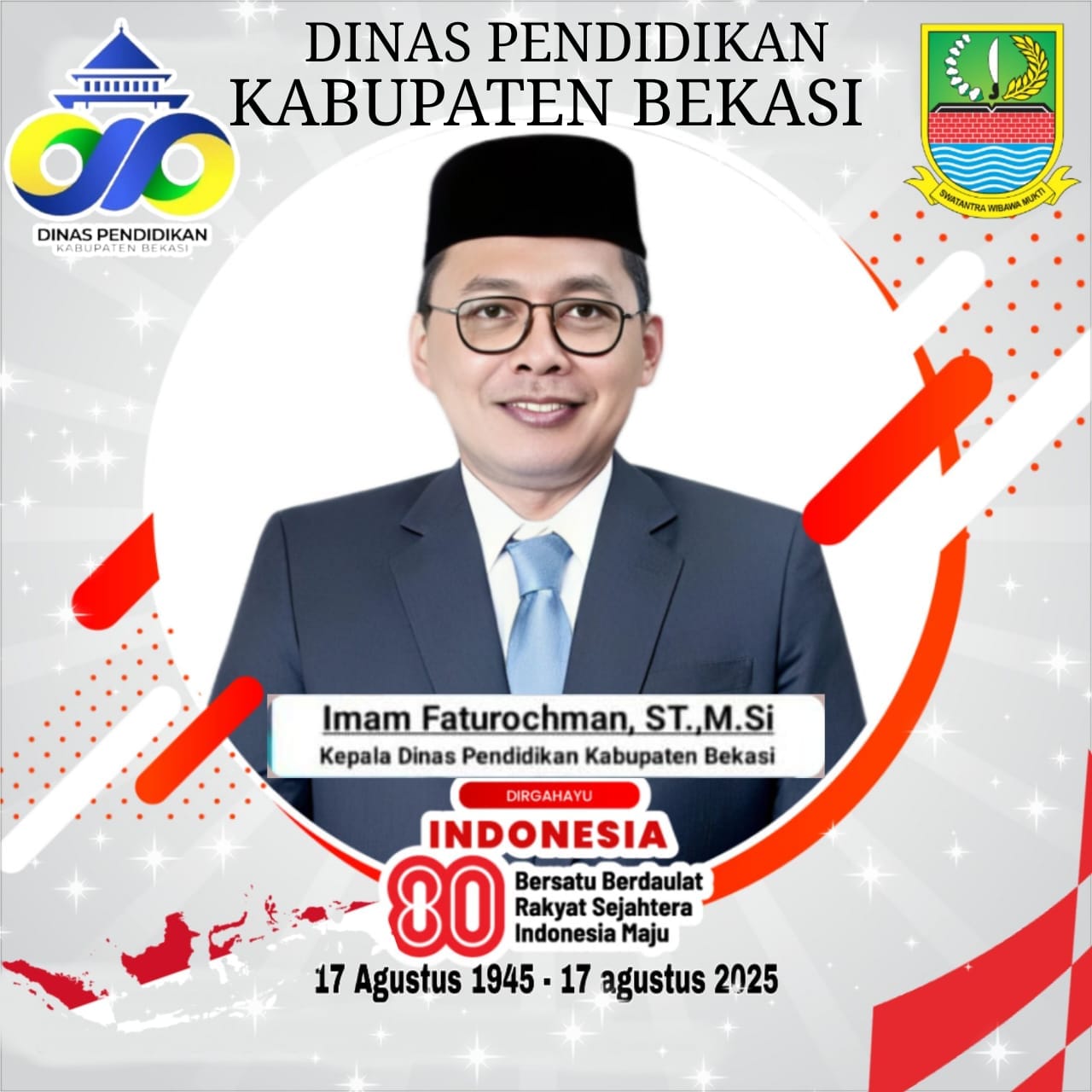 kabupaten bekasi,hut ri 80