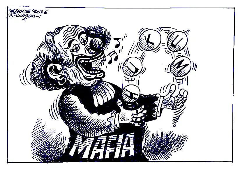 Karikatur - Ilustrasi - Mafia Hukum (Dok MI)