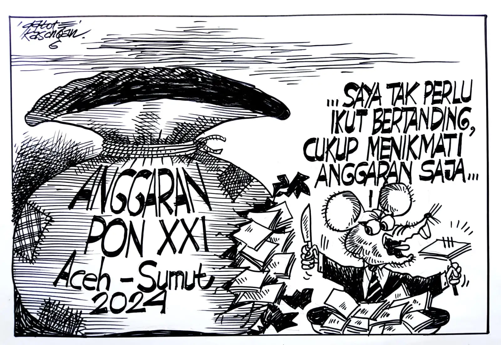 Tak Perlu Ikut Tanding, Ikut Menikmati Anggaran Saja