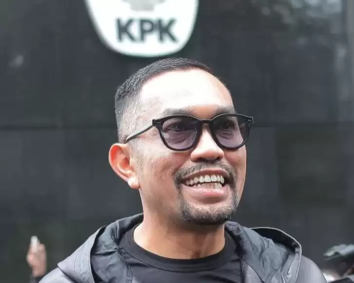 Ahmad Sahroni usai diperiksa KPK soal kasus SYL pada Jum'at (22/3/2024)