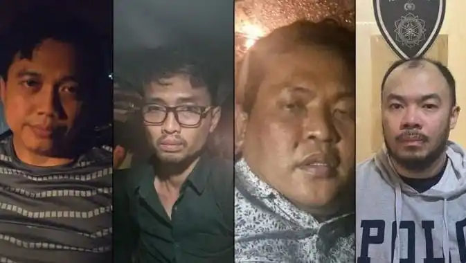 Empat orang penculik kepala cabang Bank BUMN minta maaf dan minta perlindungan ke Panglima TNI-Kapolri (Foto: Polda Metro Jaya)