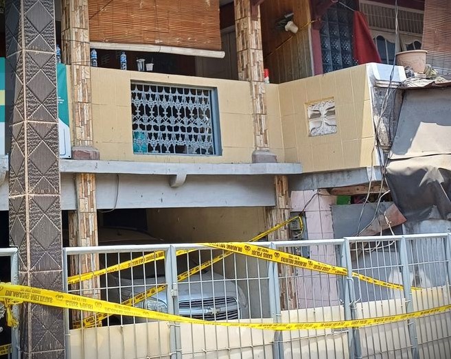 Rumah ayah dan anak di Jalan Balai Rakyat V nomor 20, Koja, Jakarta Utara (Foto: Ist)