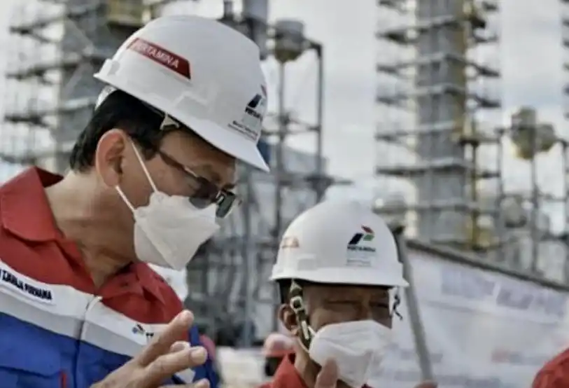 Ahok melakukan kunjungan kerja ke Kalimantan Timur, Senin (27/9/2021), Proyek Refinery Development Master Plan (RDMP) Balikpapan yang dikelola PT Kilang Pertamina Balikpapan (KPB)
