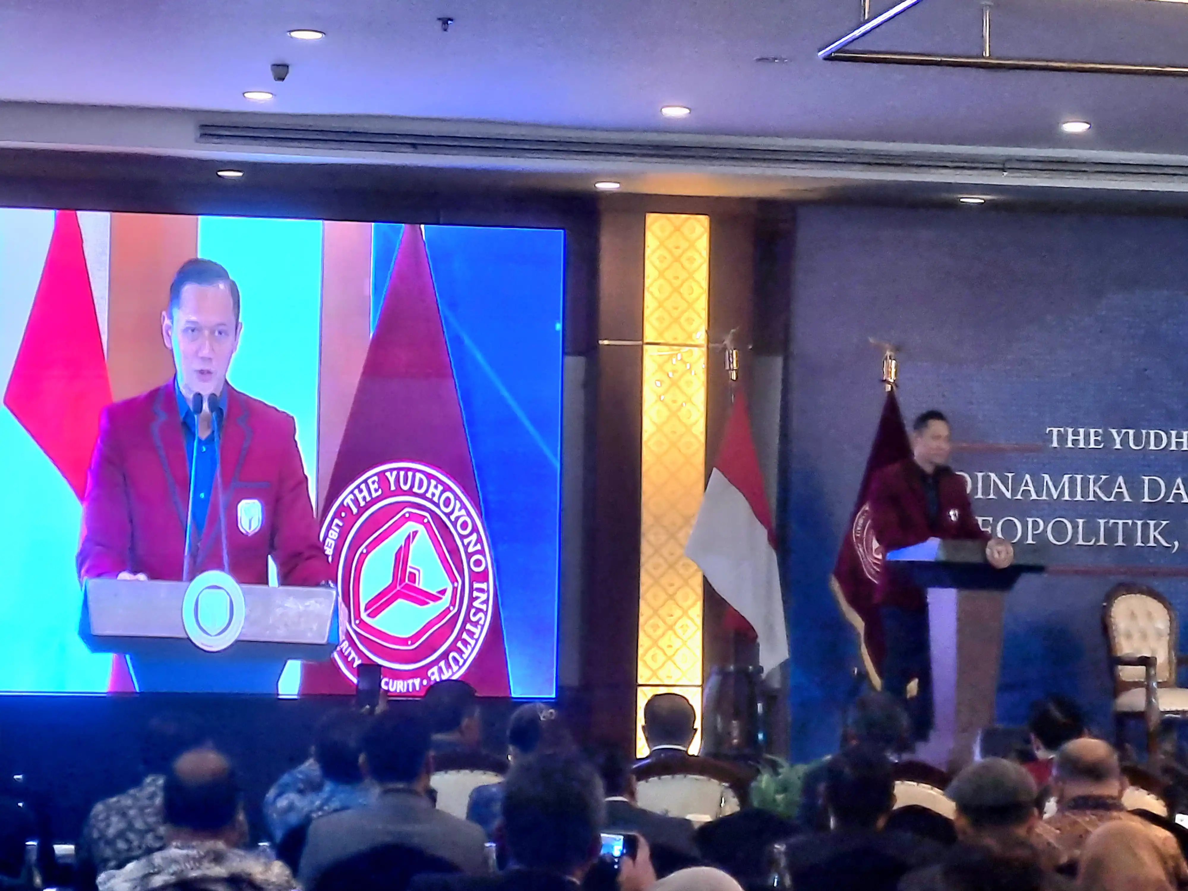 AHY Dalam panel diskusi The Yudhoyono Institute di Hotel Sahid, Jakarta (Foto: Rizal)