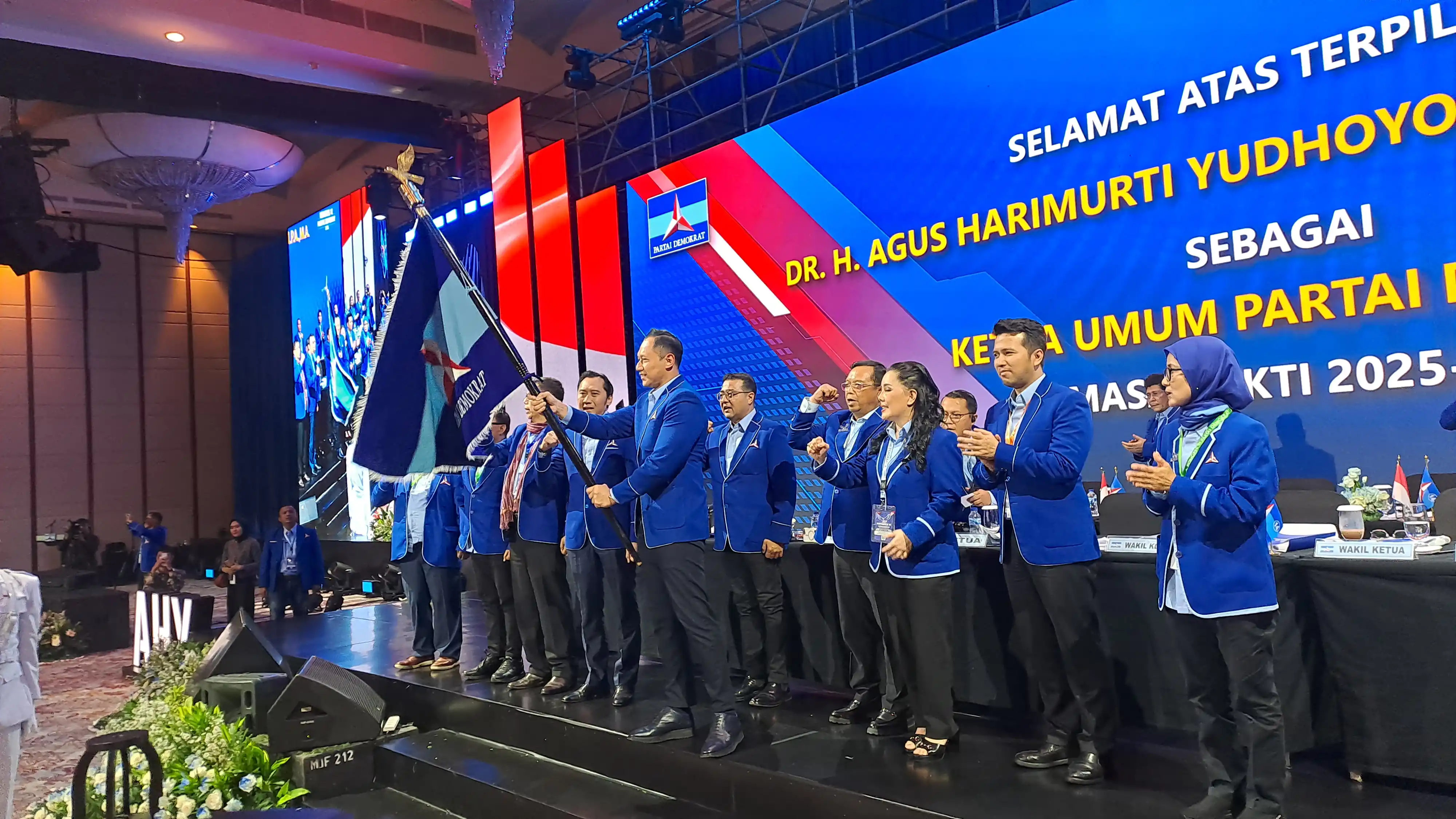 Agus Harimurti Yudhoyono (AHY) resmi dikukuhkan sebagai Ketua Umum Partai Demokrat untuk periode 2025-2030 (Foto: Rizal).