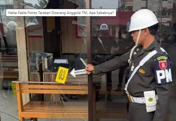 Mapolres Tarakan Diserang Sekelompok Anggota TNI [Foto: Ist]
