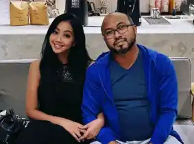 Aktor Asri Welas dan suaminya, Galiech Ridha Rahardja [Foto: Ist]