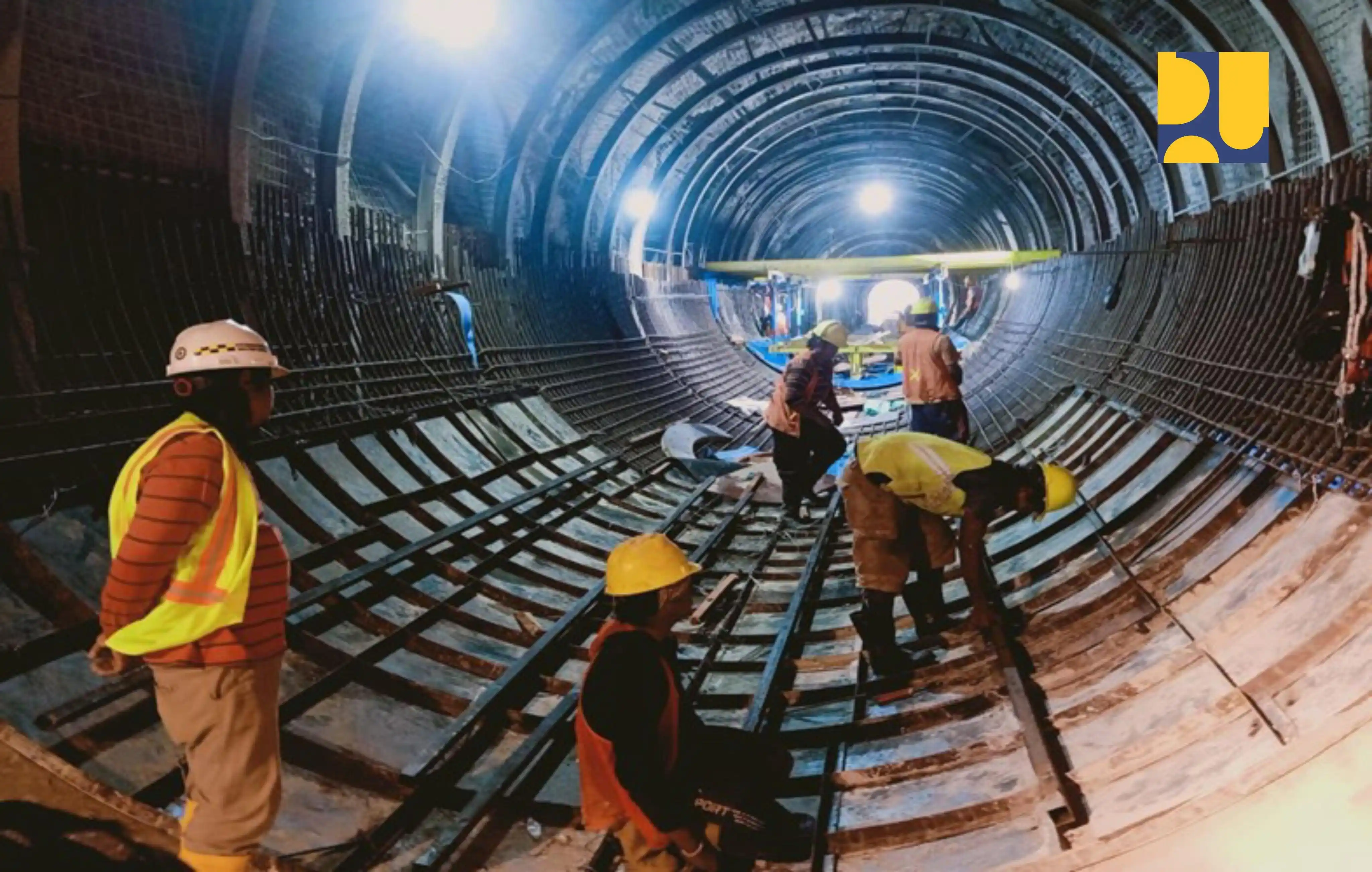 Progres pembangunan Bendungan Budong-Budong di Kabupaten Mamuju, Sulawesi Barat. (Foto: dok/MI/PU)