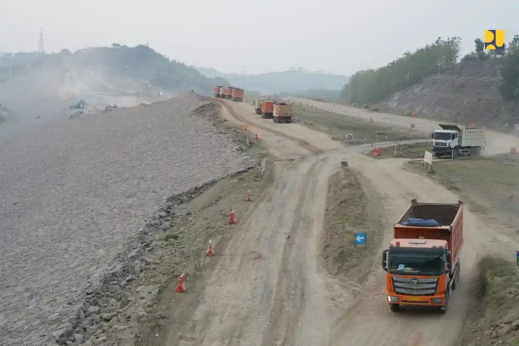 Pembangunan Bendungan Jragung di Kabupaten Semarang, Jawa Tengah. (Foto:dok/MI/PU)