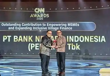 BNI Raih Penghargaan Pemberdayaan UMKM dan Keuangan Inklusif Desa (Foto: BNI)