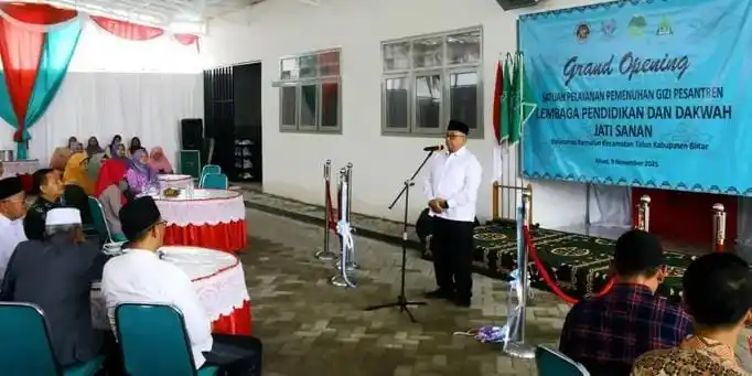Bupati Blitar Rijanto, saat menyampaikan sambutan. (Foto: Dok/Kab.Blitar/MI)