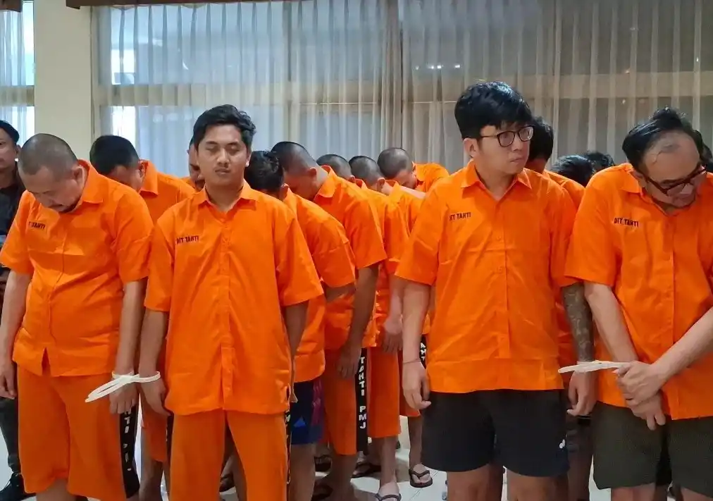 Para tersangka kasus judi online (Foto: Dok MI)