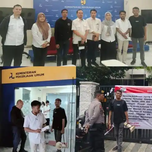 Demonstrasi dan Audiensi Serikat Demokrasi dan Lingkungan (SIDALI) (Foto: Dok MI/Didin)