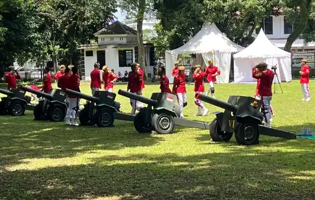 Presiden Turki Erdogan Disambut Dentuman Meriam hingga Pasukan Berkuda [Foto: Ant]