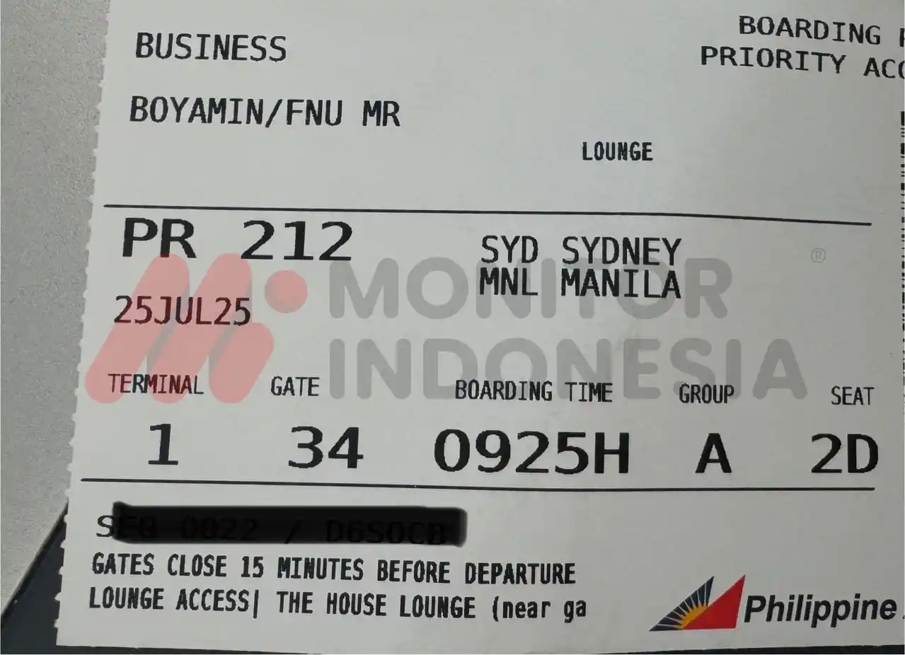 Detektif Partikelir, Boyamin Saiman sepekan telah berkeliling ke Australia (Brisbanne, Gold Coast, Alice Springs, Canbera dan Sydney) mulai tanggal 17 Juli 2025 hingga hari ini Jumat tanggal 25 Juli 2025 pulang ke Indonesai melalui Manila, Philipina.