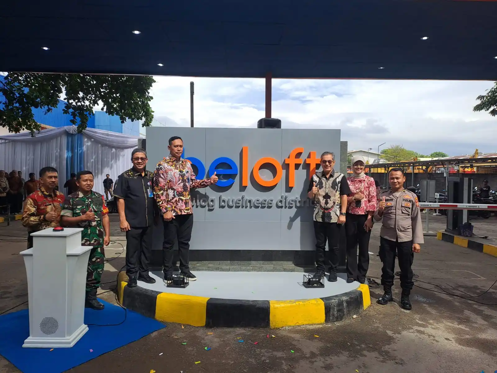 Direktur Utama Perum Bulog, Ahmad Rizal Ramdhani resmi meluncurkan Beloft atau Kawasan Business District di Kawasan Ex. Goro, Kanwil DKI Jakarta & Banten (Foto. Rizal)