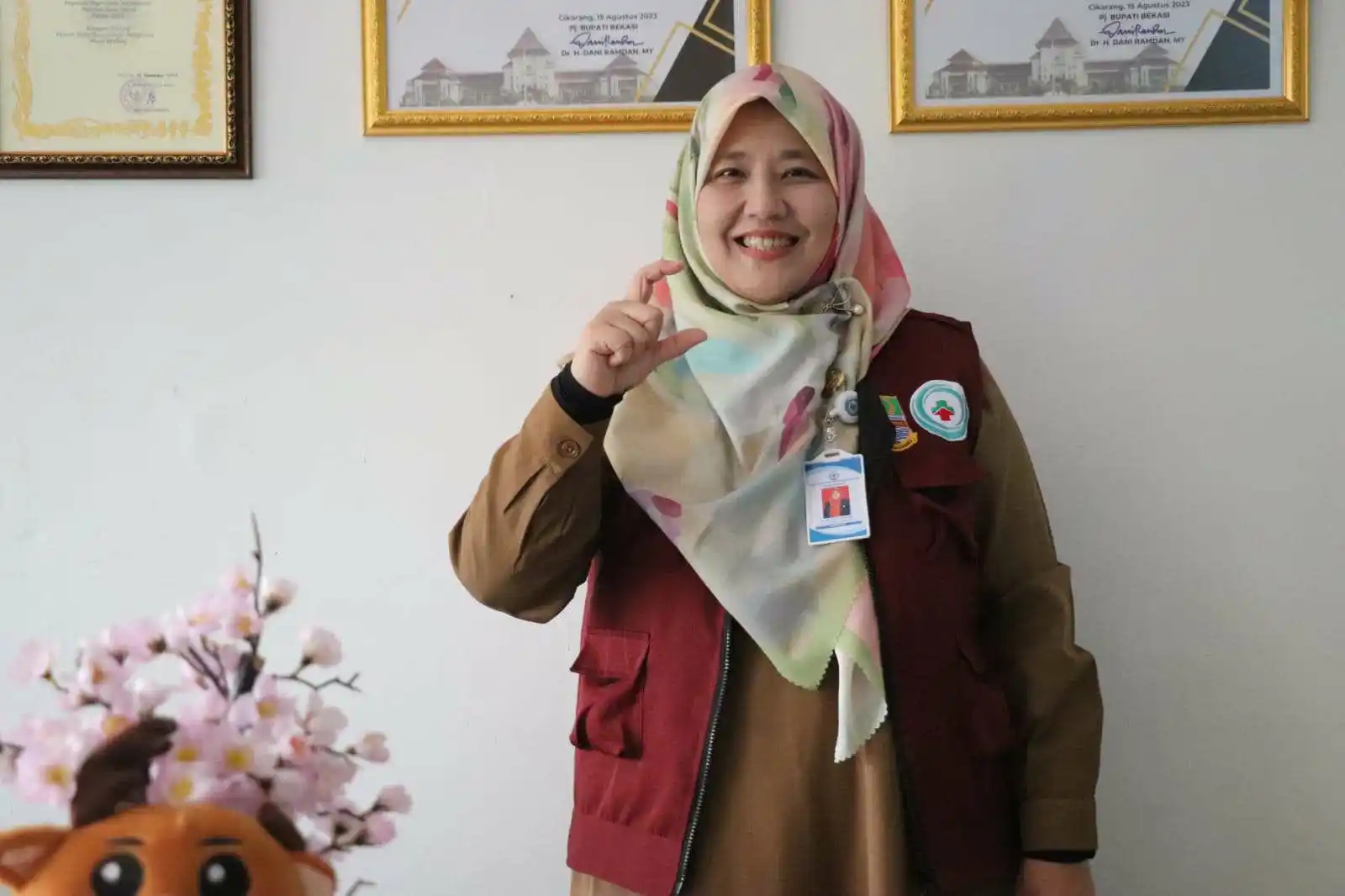 Direktur Utama RSUD Cabangbungin, dr. Erni Herdiani [Foto: MI/Ria]