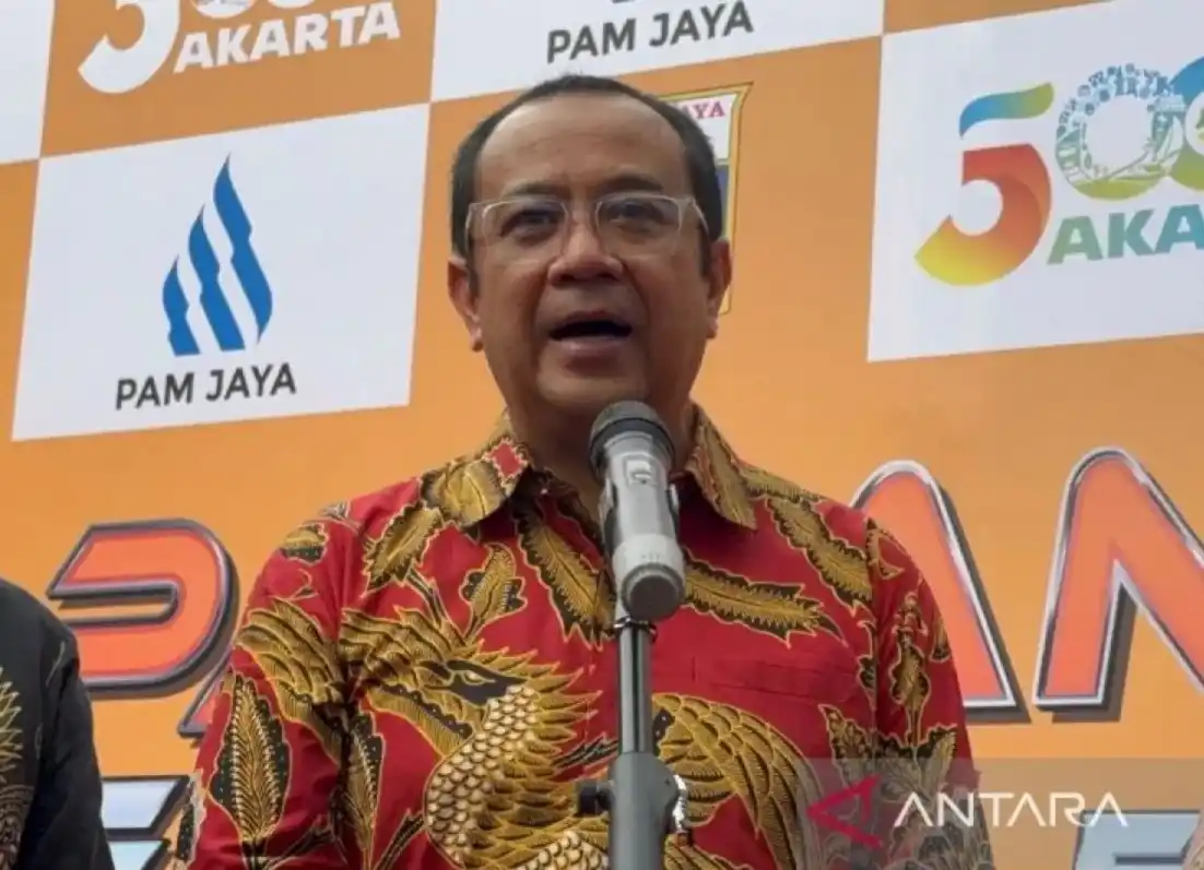 Direktur Utama PAM Jaya Arief Nasrudin di Gedung Corporate Learning Center PAM Jaya, Jakarta Timur, Kamis (17/7/2025) (Foto: Dok MI/Antara)