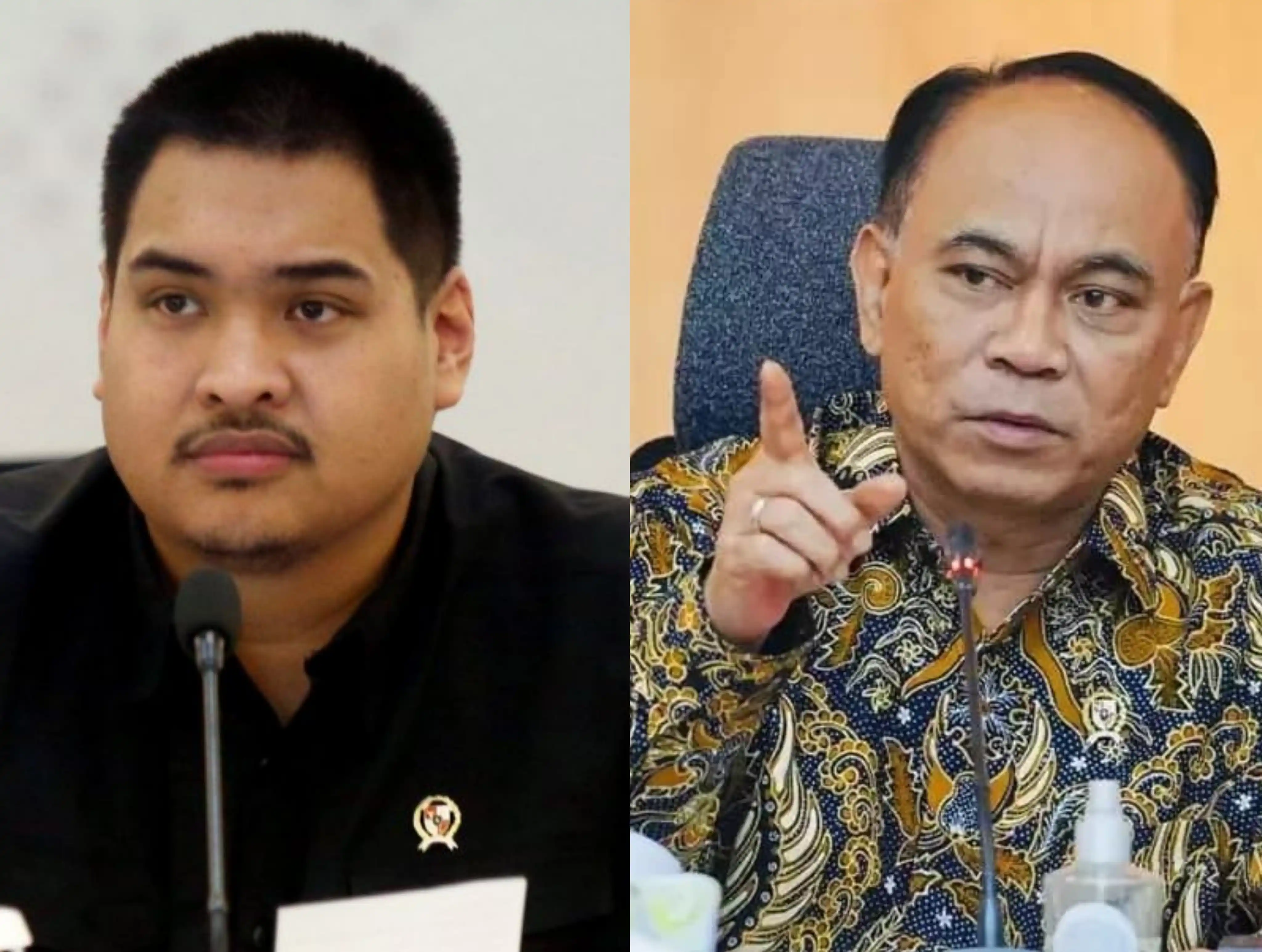 Mantan Menpora Dito Ariotedjo (kiri) dan Mantan Menteri Koperasi/Mantan Menkominfo Budi Arie Setiadi (Foto: Kolase MI)