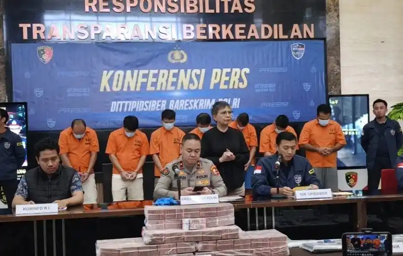 Dittipidsiber Bareskrim Polri Menyita Dana sebesar Rp 61 Miliar dari 164 Rekening yang Teridentifikasi Memiliki Keterkaitan dengan Praktik Judi Online (Foto: Istimewa)
