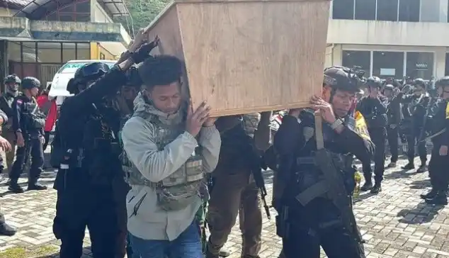 Dua Polisi tewas usai terlibat kontak senjata dengan KKB (Foto: Ist)