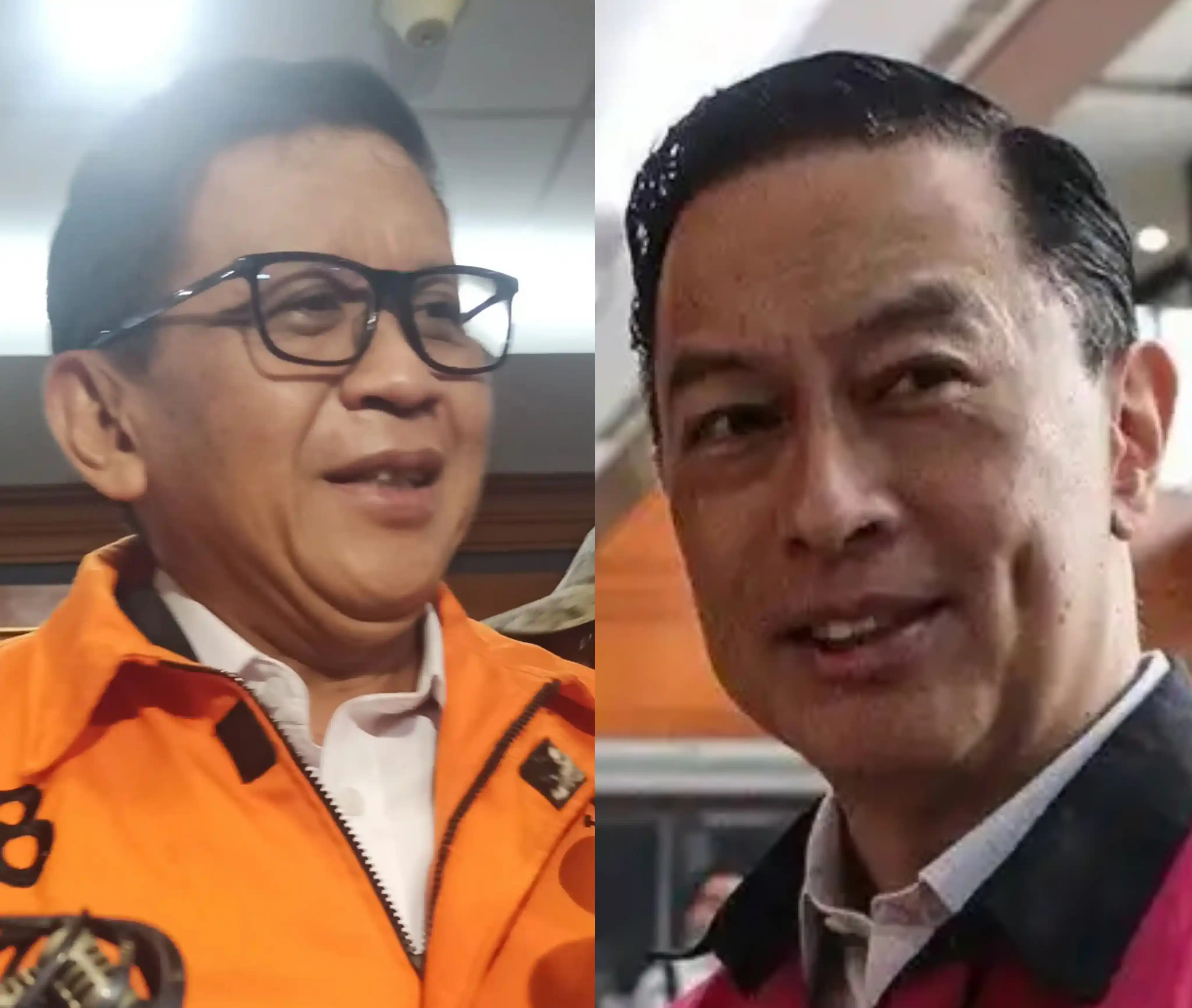 Hasto Kristiyanto dan Tom Lembong