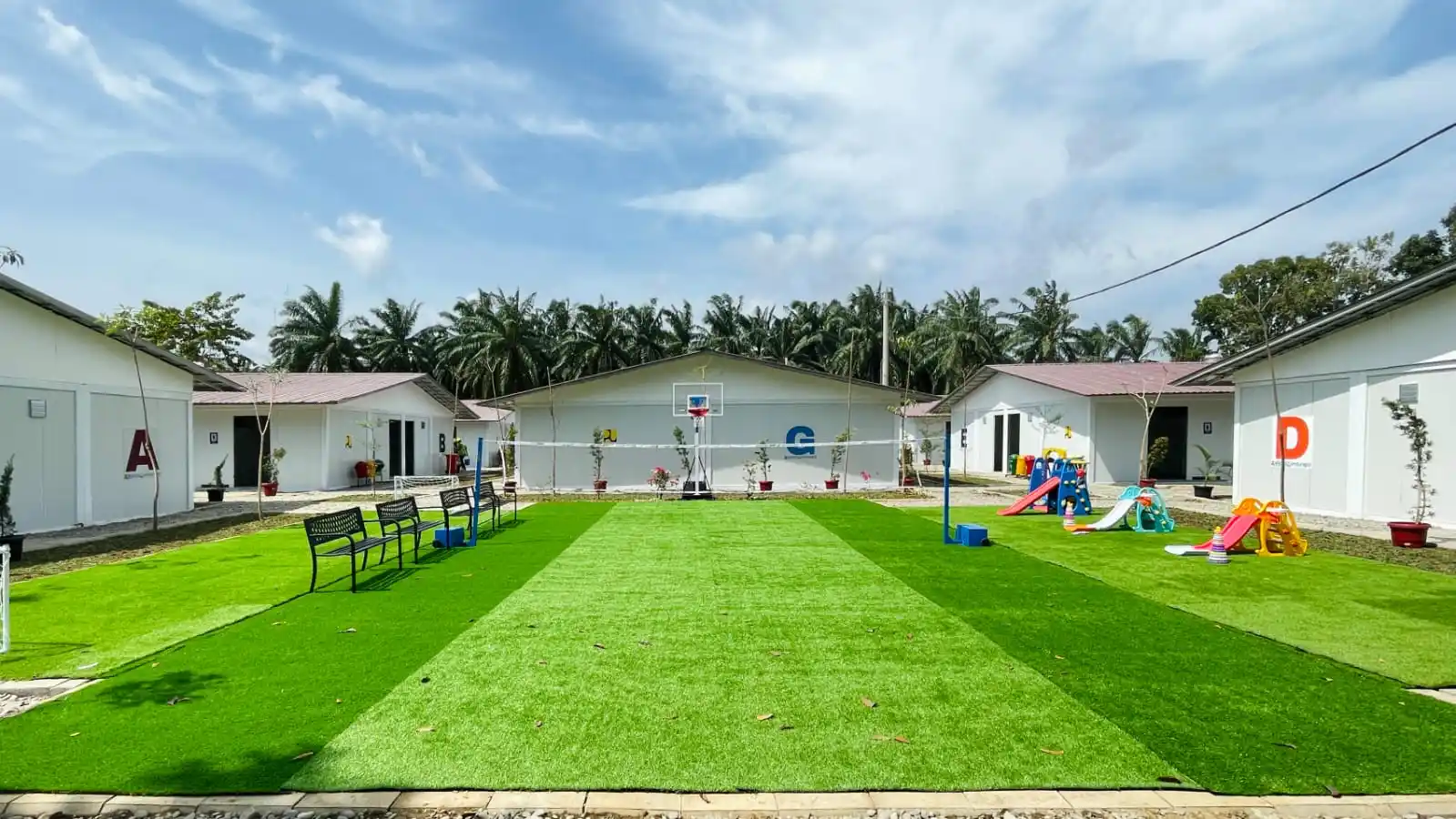 Hunian Modular yang dibangun oleh Kementerian PU