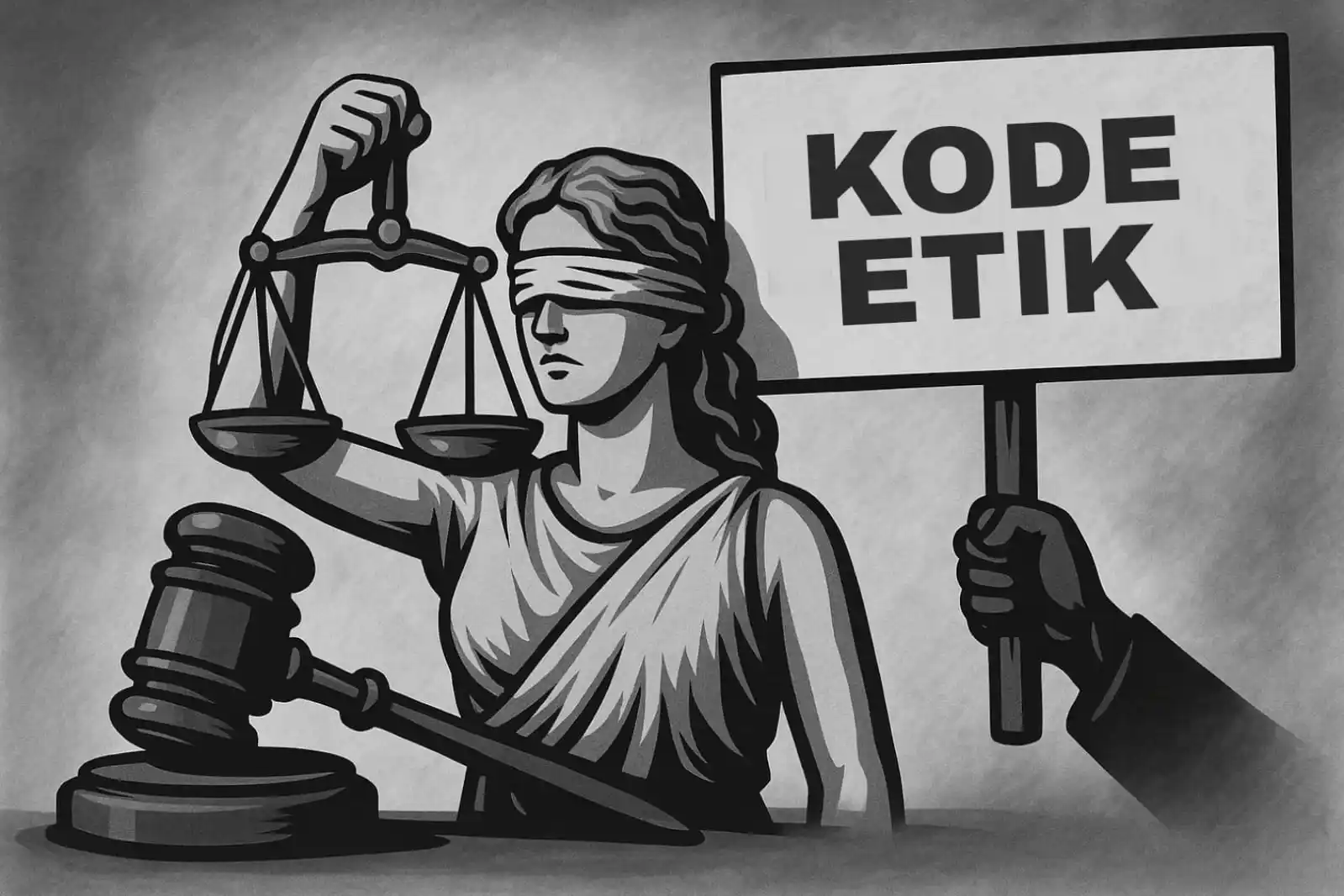 Foto Ilustrasi simbolik keadilan dan etika (Foto: Istimewa)