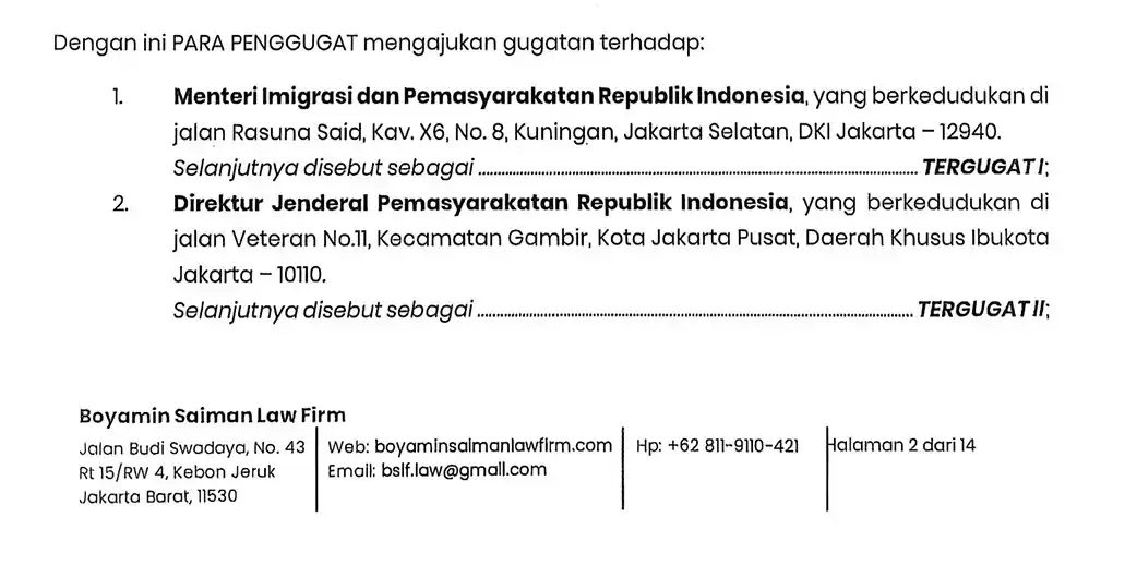 Gugatan dengan nomor perkara 357/G/2025 diajukan ke Pengadilan Negeri Tata Usaha (PTUN), Jakarta. (Foto: Dok MI)