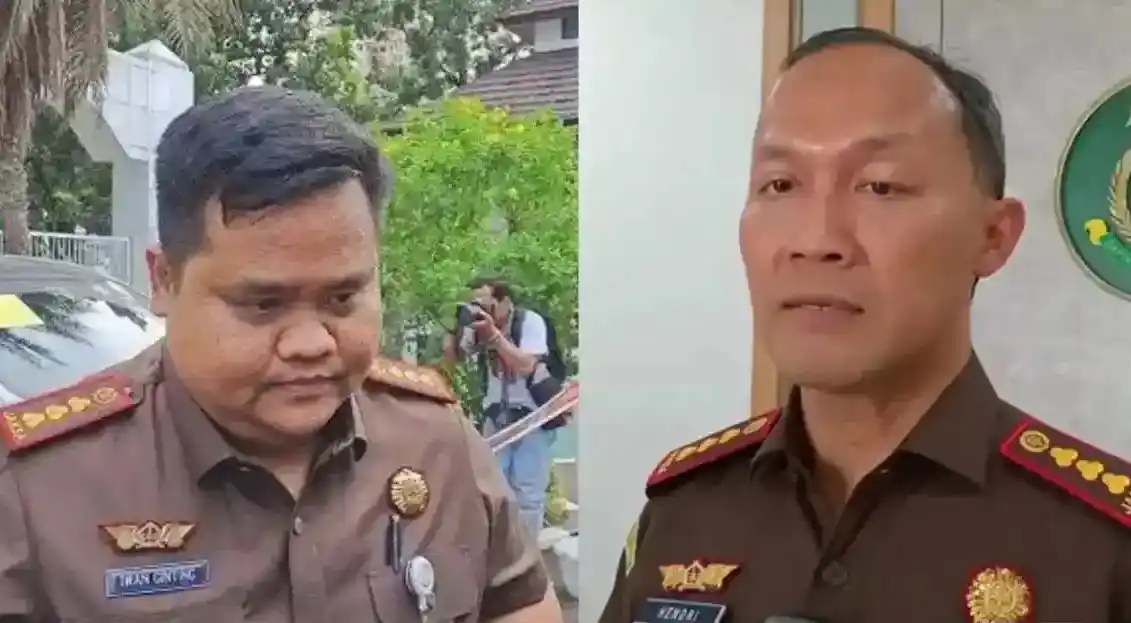 Kepala Kejaksaan Negeri (Kajari) Jakarta Barat (Jakbar) Hendri Antoro Puji dan Eks Kajari Jakbar Iwan Ginting (kiri) (Foto: Kolase MI/Istimewa)