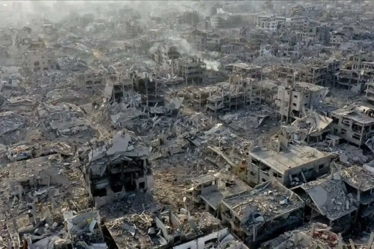 Jalur Gaza saat diserang Israel (Foto: Dok MI/Ist)