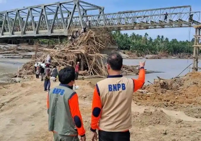 Jembatan Bailey di Bireun Aceh Mulai Terpasang (Foto: Dok BNPB)
