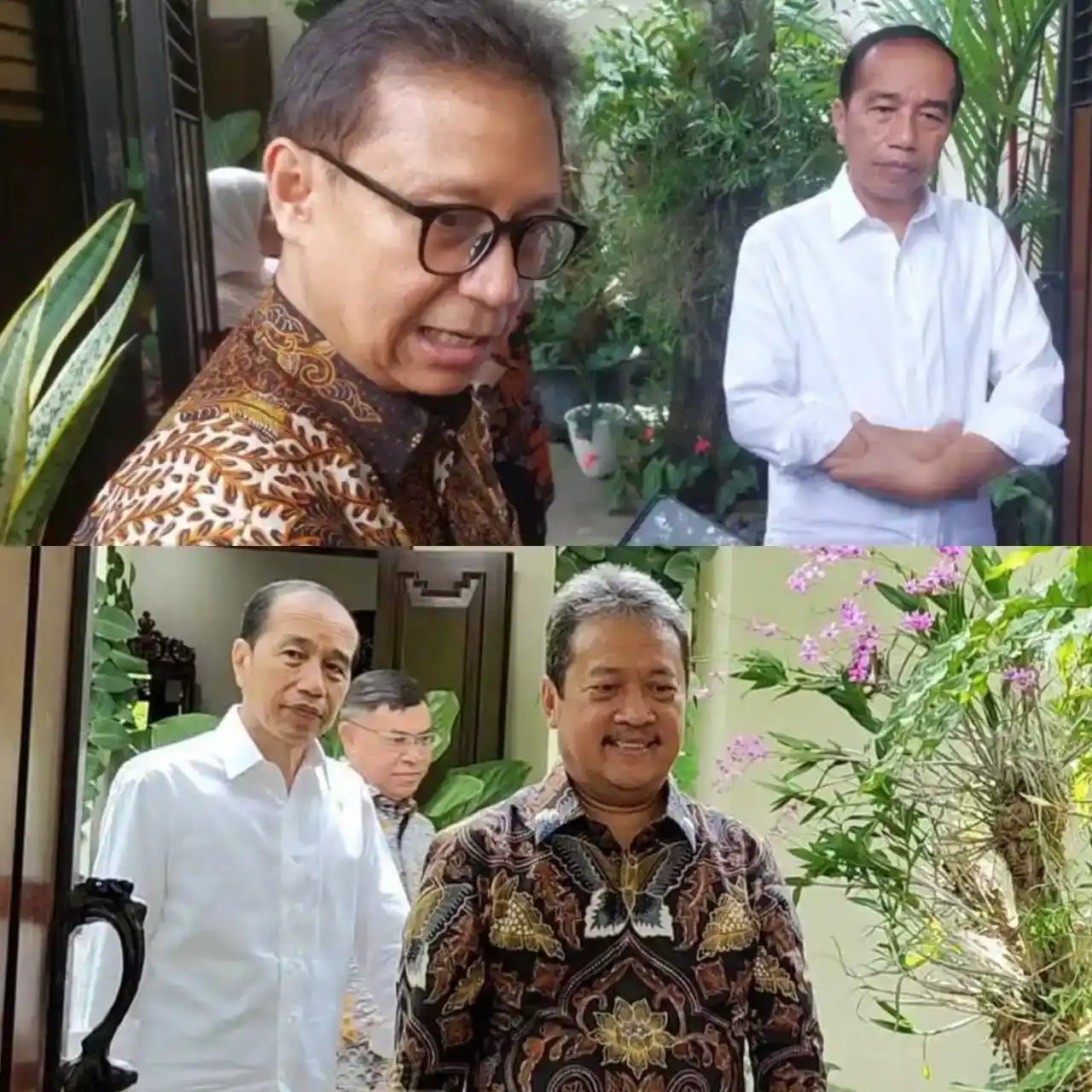 Jokowi, Budi Sadikin dan Sakti Wahyu Trenggono (Foto: Kolase MI)