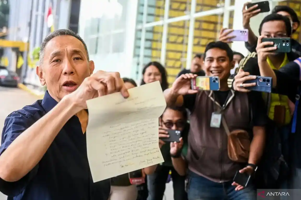 Jusuf Hamka di DPP Partai Golkar, Jakarta, Senin (12/8/2024). (Foto: Antara Foto/Rivan Awal Lingga/foc.)