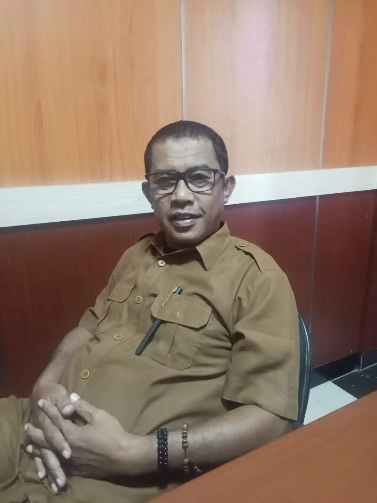 Kabid Bina Marga Dinas PUPR Malut, Nasrudin Salama (Foto: Dok Jainal Adaran)