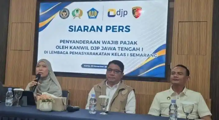 Kanwil DJP Jawa Tengah I melakukan penyanderaan terhadap wajib pajak yang nunggak Rp25 Miliar (Foto: Dok DJP)