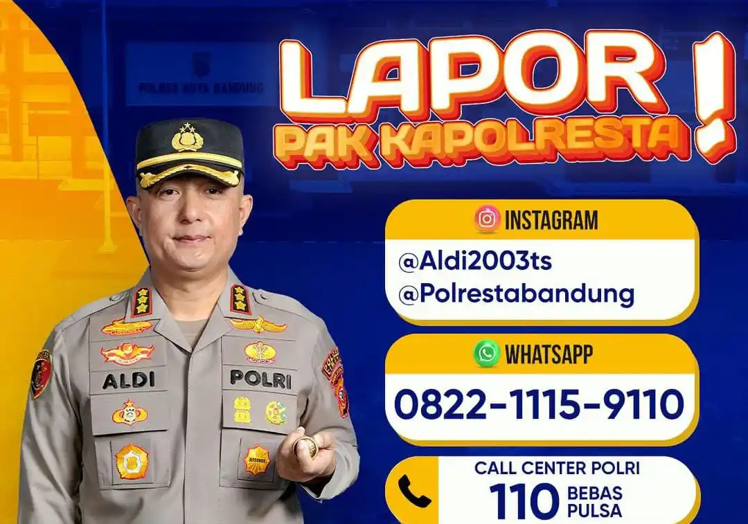 Kapolresta Bandung, Kombes Pol Aldi Subartono. (Foto: Instagram @polrestabandung)