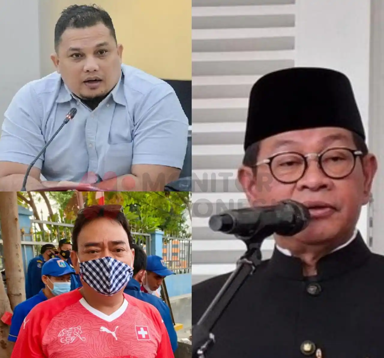 Gubernur DKI Jakarta Pramono Anung (kanan), Kepala Suku Dinas Sumber Daya Air Jakarta Timur (Kasudin SDA Jaktim) Abdul Rauf Gaffar (kiri bawah) dan Anggota Komisi D DPRD DKI Jakarta Ali Lubis (kiri atas) (Foto: Kolase MI/Aswan/Diolah)