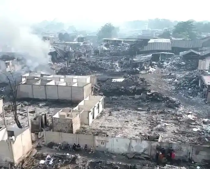 Kebakaran Hebat di Kapuk Muara, Jakarta Utara Hanguskan Sekitar 500 Rumah (Foto: Dok MI)