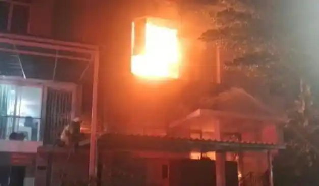 Kebakaran Rumah di Kalideres, Jakarta Barat (Foto: Disgulkarmat Jakarta)