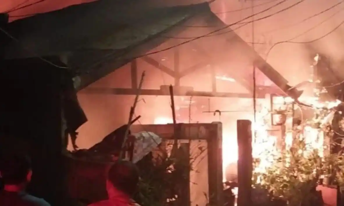 Kebakaran Rumah di Tanjung Priok (Foto: Istimewa)