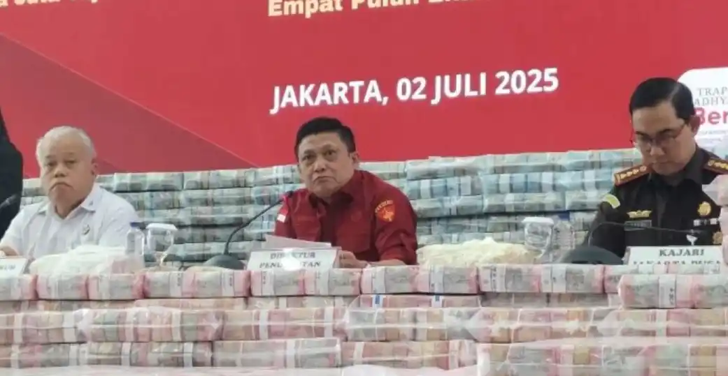Kejagung menyita uang senilai Rp1,3 triliun dalam kasus korupsi persetujuan ekspor Crude Palm Oil (CPO) dan turunannya. (Foto: Ist)