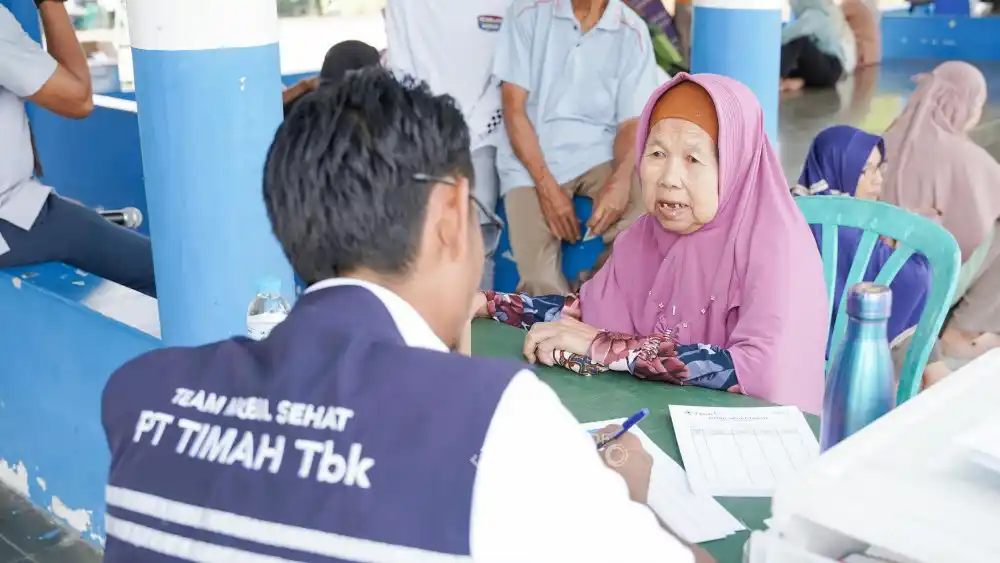 Warga Belinyu Antusias Serbu Layanan Kesehatan Gratis PT Timah [Foto: Doc. PT Timah]