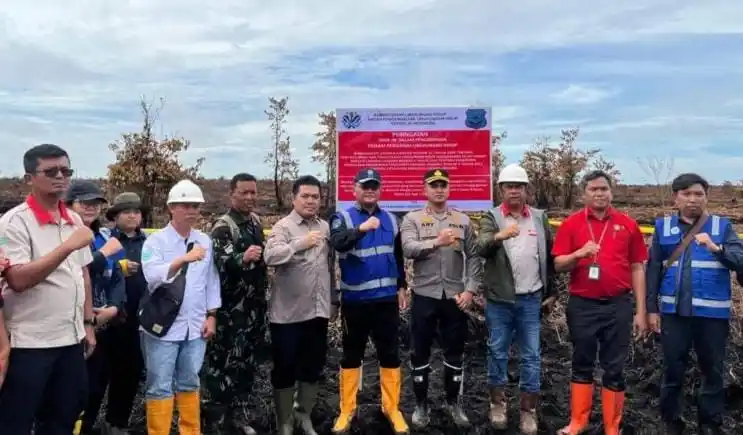 KLH Segel Lahan Terbakar 200 Hektare di Kalimantan Barat (Foto: Dok KLH)