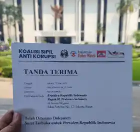 Koalisi Sipil Anti Korupsi Laporkan Dugaan Korupsi PLN EPI ke Prabowo [Foto: Ist]