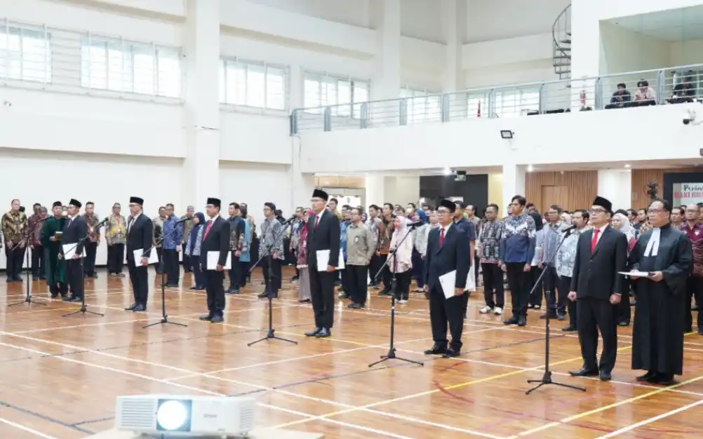 Komisi Pemberantasan Korupsi (KPK) melantik enam pejabat pimpinan tinggi pratama pada Jumat (20/2/2026) (Foto: Dok KPK)