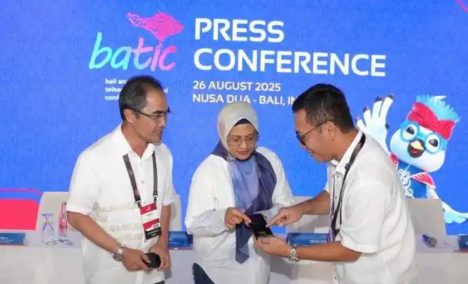 Konferensi pers Bali Annual Telkom International Conference (BATIC) 2025 pada Selasa (26/8/2025) (Foto: Dok Telkom)