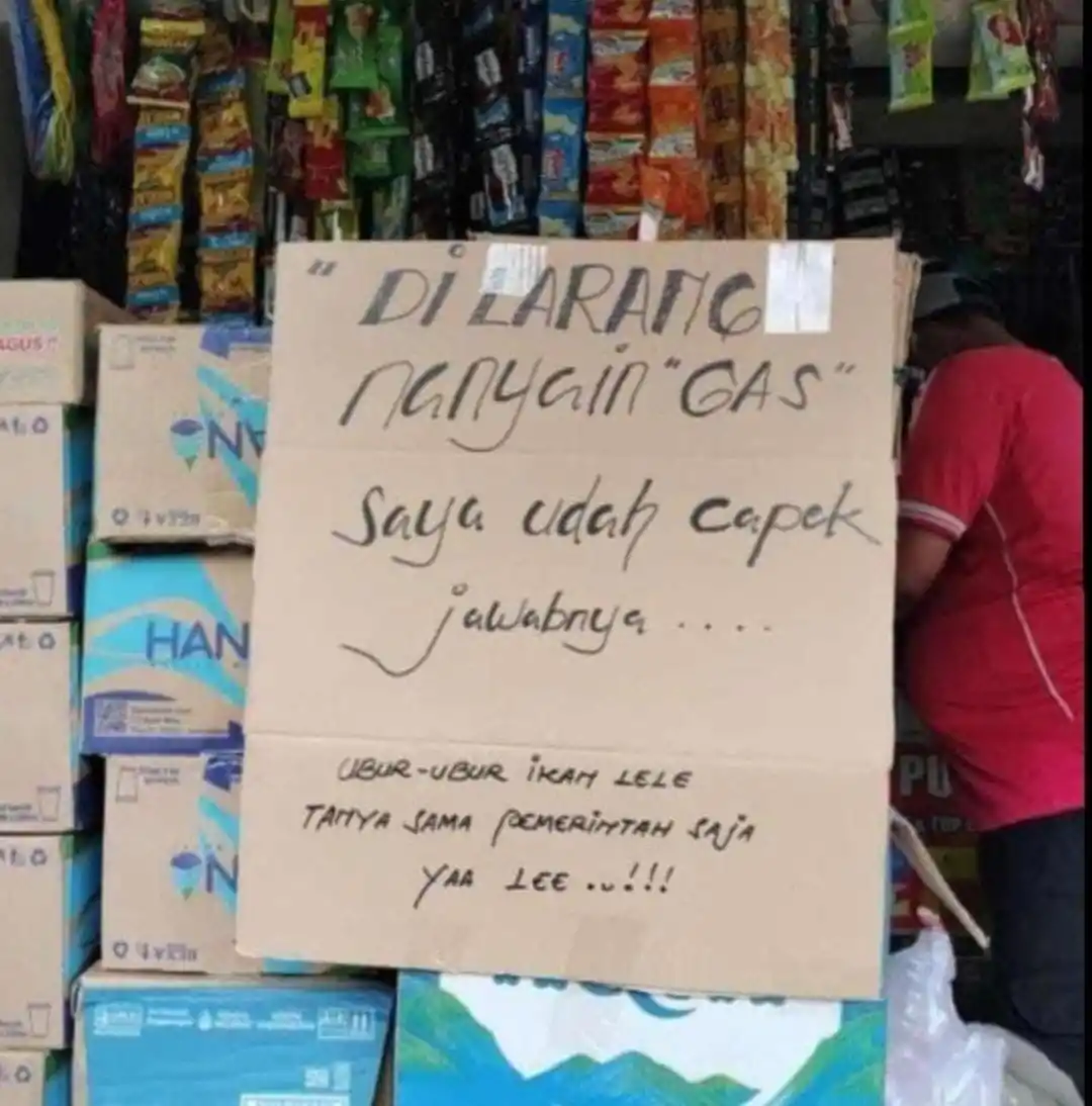 Salah satu warung penjual gas LPG 3Kg (Foto: Dok MI/Net/Ist)