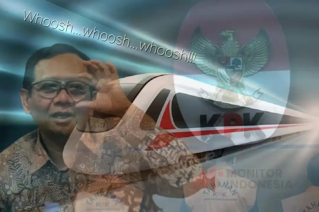 Ilsutrasi - KPK RI - Mahfud MD - Kereta Cepat Whoosh (Foto: Dok MI/Diolah)