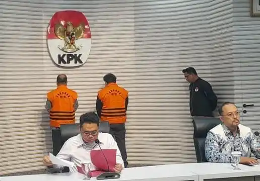 Dirdik KPK RI, Asep Guntur Rahayu (kiri) dan Juru Bicara KPK, Tessa Mahardika Sugiarto (kanan) (Foto: Dok MI/Aswan)